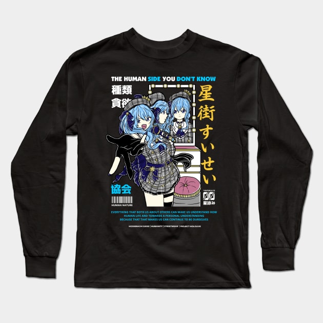 Hololive Japan Hoshimachi Suisei - Hololive - Long Sleeve T Hololive Japan Hoshimachi Suisei - Hololive - Long Sleeve T